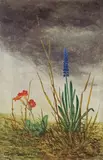 Franz Radziwill, Stilleben mit Primel und Zwerghyazinthe