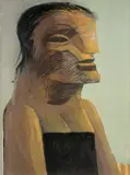 Bildnis by Horst Antes, 1978, Aquatec auf Fabriano-Velin, sold Jun 2009