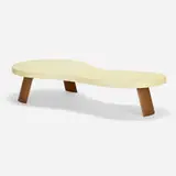 Paul Theodore Frankl, Coffee table, model 5028, c. 1948, lacquered cork, mahogany