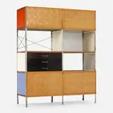 ESU 400-C by Charles and Ray Eames, 1950, birch plywood, birch, lacquered Masonite, chrome-plated steel, enameled aluminum, sold Nov 2023
