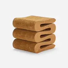 Frank Gehry, Wiggle stool, 1972, corrugated cardboard, Masonite