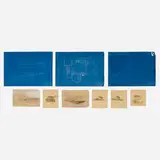 Richard Neutra, Collection of drawings and blueprints for the Oceanview residence for Walton J. MacConnell, Spindrift Dr., La Jolla, CA