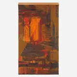 Maurice André, L'astre de feu tapestry, c. 1960, hand-knotted wool