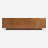 William Kesling, Custom console from the Oceanview residence for Walton J. MacConnell, Spindrift Dr., La Jolla, CA, c. 1947, walnut