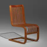 Ubunji Kidokoro, Cantilevered chair, c. 1937, bamboo, brass