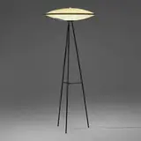 Mitchell Bobrick, Floor lamp, c. 1953, fiberglass, enameled steel, rubber