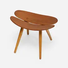 Phillip Lewis, Torii stool, c. 1962, maple, walnut