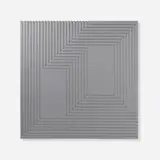 Craig Ellwood, For Josef - Silver #1, 1979-80, painted Masonite and plywood