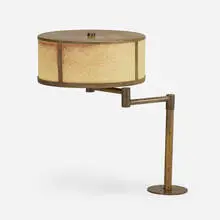 J. R. Davidson, Table lamp from the Kingsley residence, c. 1946, brass, fiberglass