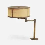 J. R. Davidson, Table lamp from the Kingsley residence, c. 1946, brass, fiberglass