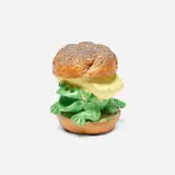 David Gilhooly, Frog sandwich, 1978, glazed ceramic, mixed media