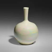 Vase by William and Polia Pillin, glazed ceramic, sold Nov 2023