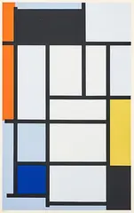 Composition Avec Rouge by Piet Mondrian, sold Nov 2017