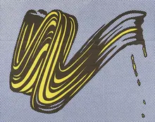 Brushstroke by Roy Lichtenstein, sold Nov 2017