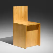 Donald Judd, Front Recessed Chair 84-2, 1983 / 2001, pine