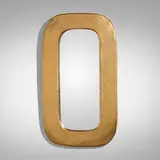 Mithé Espelt, Wall mirror, c. 1949, glazed and gilt earthenware, mirrored glass
