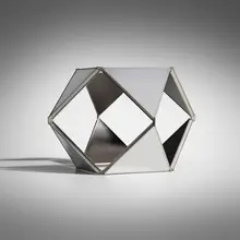 Buckminster Fuller, Single-cell Jitterbug, 1976, aluminum