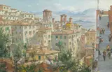 Charles Cundall R.A., To the market, Perugia