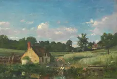 Antoine Chintreuil, Down by the stream