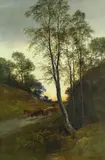 Rsa William Beattie Brown, Birch Trees in Strath Bran Evening