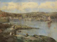 J. Macaulay, Coastal scene