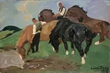 Otto Dill, An der Pferdetränke