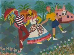 Elisa Martins da Silveira, Três dançarino, 1958, Öl auf Leinwand