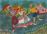 Elisa Martins da Silveira, Três dançarino, 1958, Öl auf Leinwand