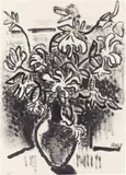 Karl Schmidt-Rottluff, Jelängerjelieber, 1962, Tuschpinsel auf festem Velin