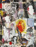 Helmut Middendorf, NO VEMBER, 1989, Acryl über Zeitungscollage auf Papier