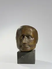 Bertolt Brecht by Gustav Seitz, 1959, Bronze mit bräunlicher Patina, auf Steinsockel montiert, sold Dec 2017