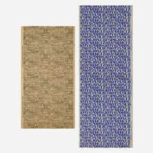 Alexander Girard, Alphabet and Retrospective wallpaper rolls and sample booklets, 1952, screenprint in colors on wallpaper, bound screenprinted paper, screenprint on wallpaper