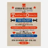 Alexander Girard, Herman Miller Textiles and Objects poster, 1961, screenprint in colors