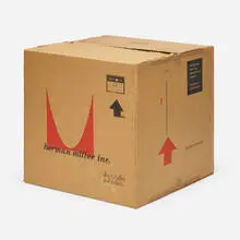 Herman Miller, 670 box, c. 1962, corrugated cardboard