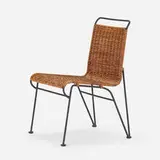 Eva Lisa Saarien Swanson, (Pipsan), Sol-Air chair, c. 1949, rattan, iron