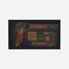 Ernest Briggs, Composition, 1947, gouache and acrylic on paper