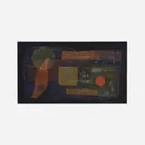 Ernest Briggs, Composition, 1947, gouache and acrylic on paper