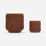 David Cressey and Robert Maxwell, Planters, set of two, c. 1968, glazed stoneware