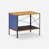 ESU 150-C by Charles and Ray Eames, 1950, birch plywood, lacquered Masonite, enameled steel, sold Nov 2023