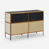 ESU 200-N by Charles and Ray Eames, 1950, birch plywood, lacquered Masonite, fiberglass, enameled steel, sold Nov 2023