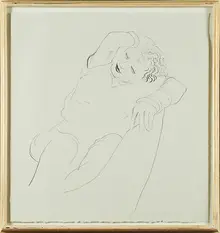 Celia Reclining by David Hockney, United Kingdom, sold Nov 2017