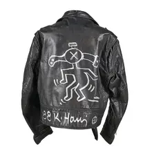 Painted leather jacket by Keith Haring, sold Nov 2017