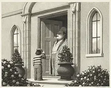 Untitled drawing from The Garden of Abdul Gasazi by Chris Van Allsburg, sold Nov 2017