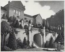 Untitled drawing from The Garden of Abdul Gasazi by Chris Van Allsburg, sold Nov 2017