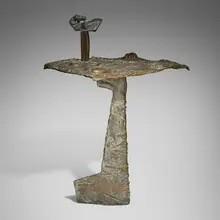 Frederick John Kiesler, Untitled (sculpture), patinated bronze