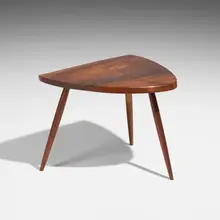 George Nakashima, Wepman occasional table, 1972, American black walnut