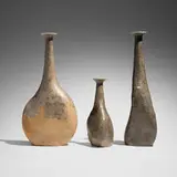 Bruno Gambone, Collection of three vases, glazed stoneware