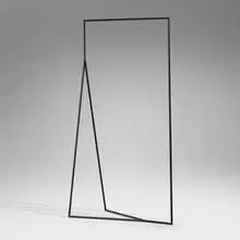 Oki Sato, 6500mm hanger rack from the Thin Black Lines series, 2010, powder-coated steel