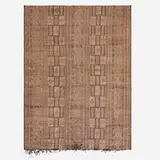 Moroccan, Tuareg carpet, c. 1960, hand-knotted reed and leather