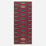 Sofia Widen, Flatweave carpet, c. 1950, hand-knotted wool